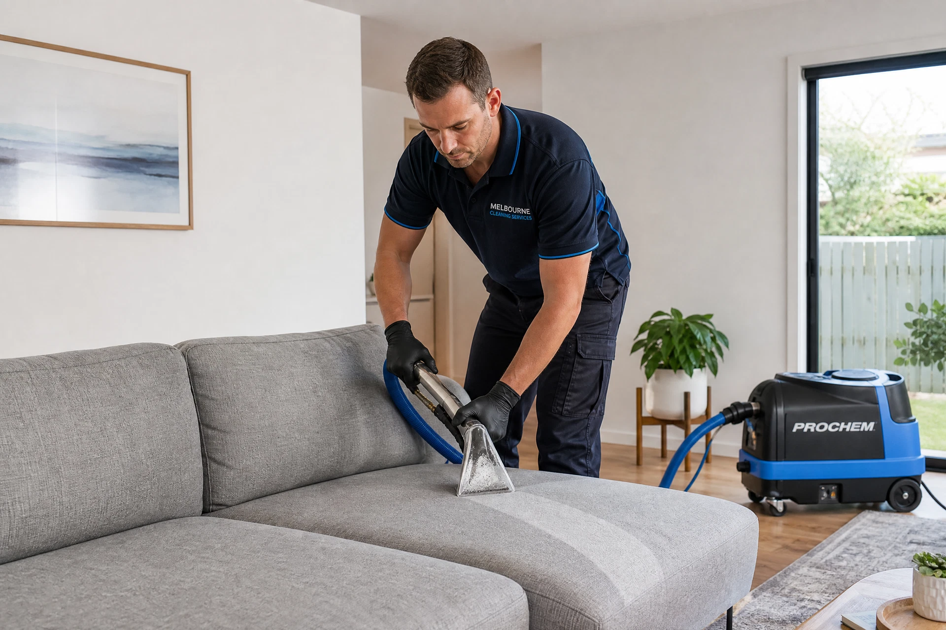 Professional couch steam cleaning in Roxburgh Park — Home Hero Services