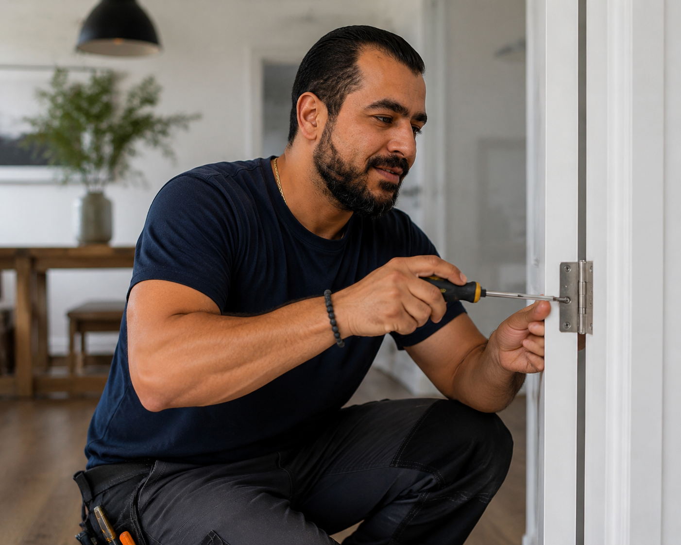 Home Hero Services tradesperson completing residential handyman repair work at a Melbourne home.